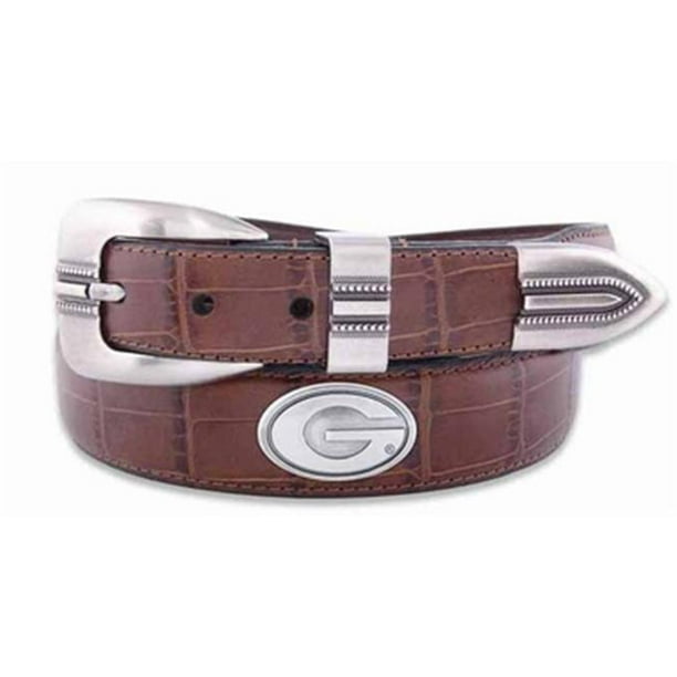 ZEP-PRO NCAA mens Ncaa East Carolina Pirates Leather Concho Belt Brown